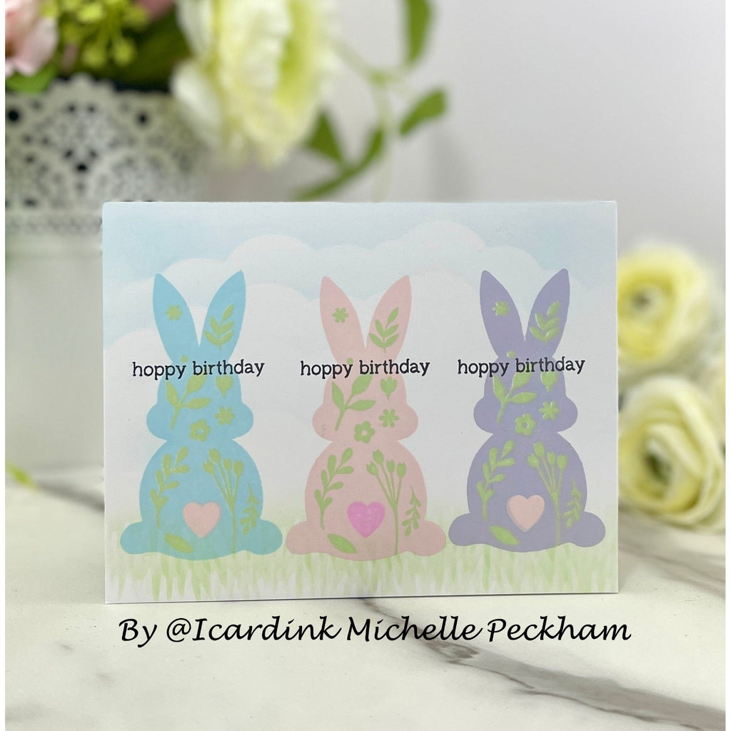 Simon Says Stamps and Dies Hoppy Birthday set945hb Rain or Shine Birthday Card