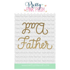 Pretty Pink Posh Large Dad Father Hot Foil Plates