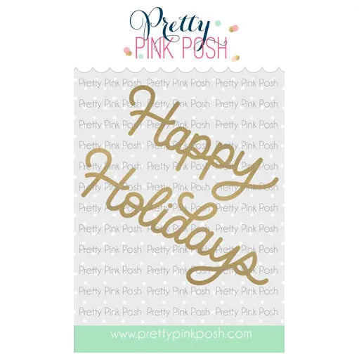 Pretty Pink Posh Happy Holidays Hot Foil Plates