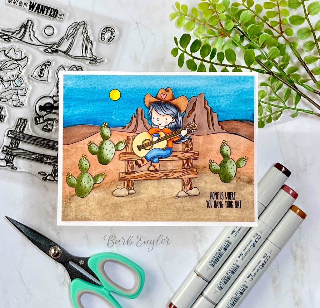 Simon Says Clear Stamps Howdy sss302709c Dear Friend Cowgirl Card | color-code:ALT04