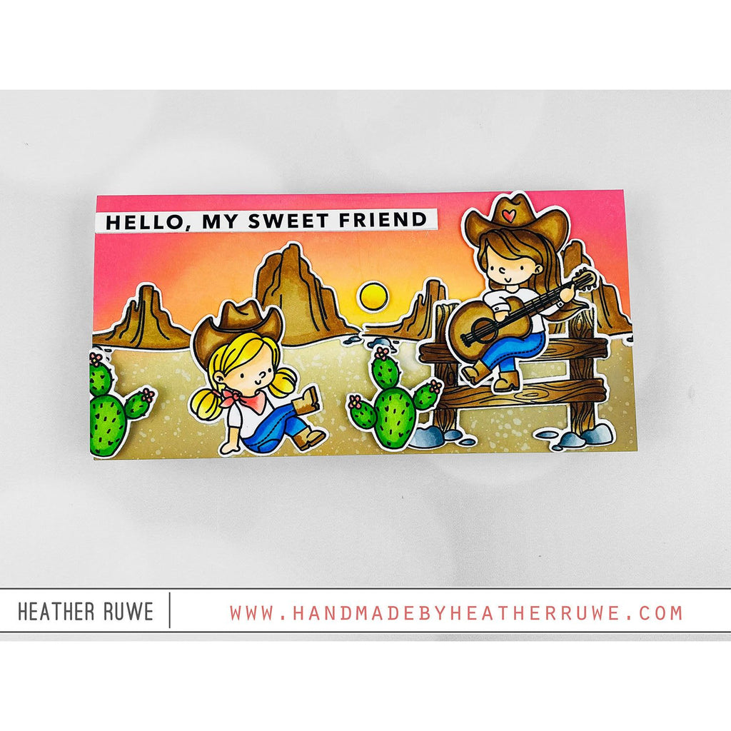 Simon Says Clear Stamps Howdy sss302709c Dear Friend Cowgirl Card | color-code:ALT06