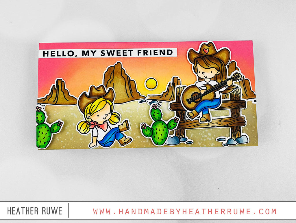 Simon Says Clear Stamps Howdy sss302709c Dear Friend Cowgirl Card | color-code:ALT06