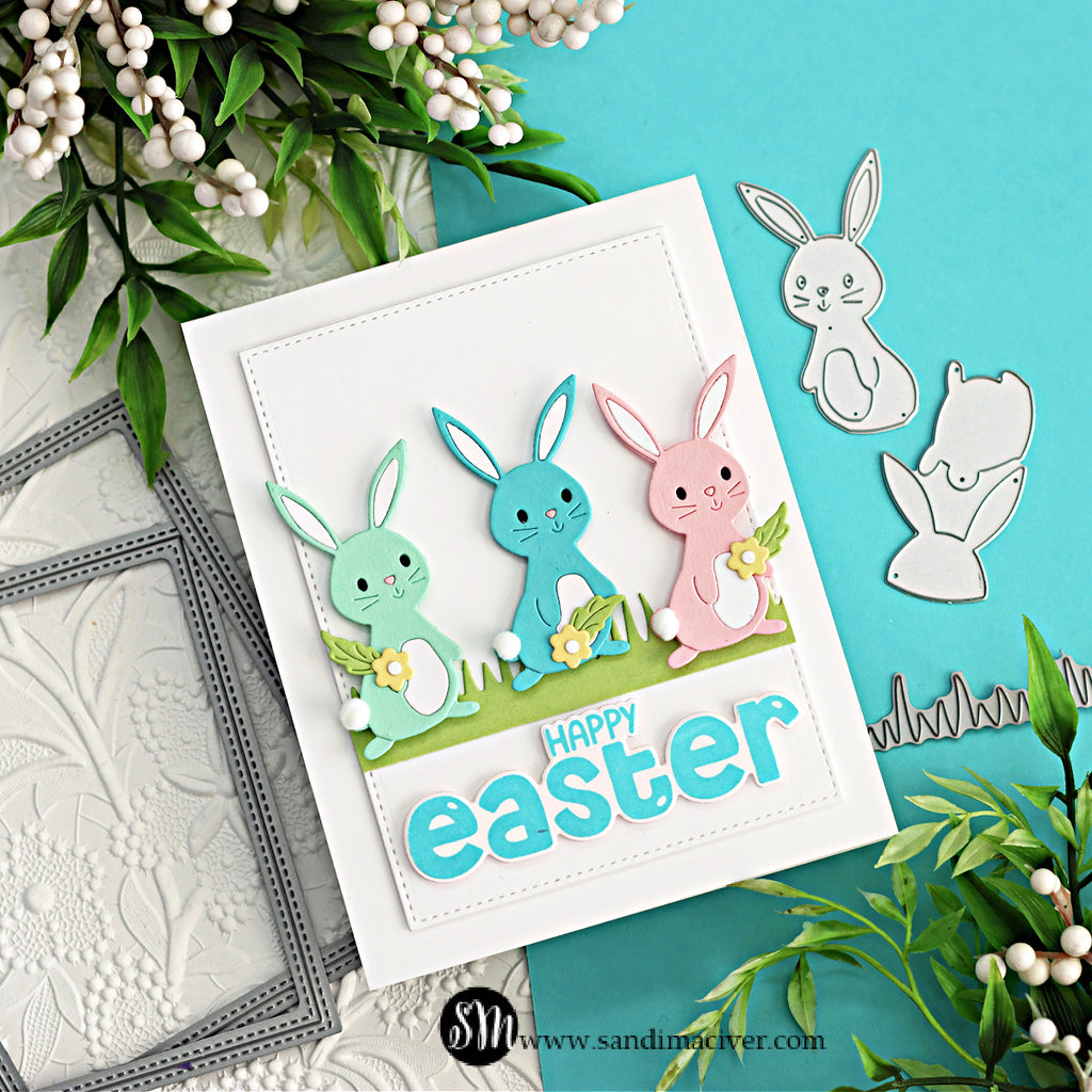 Simon Says Stamp Huggable Bunny Wafer Dies s1019 Favorite Things Easter Card | color-code:ALT01