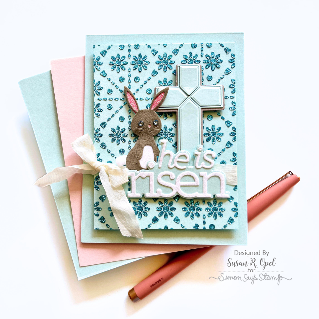 Simon Says Stamp Huggable Bunny Wafer Dies s1019 Favorite Things Easter Card