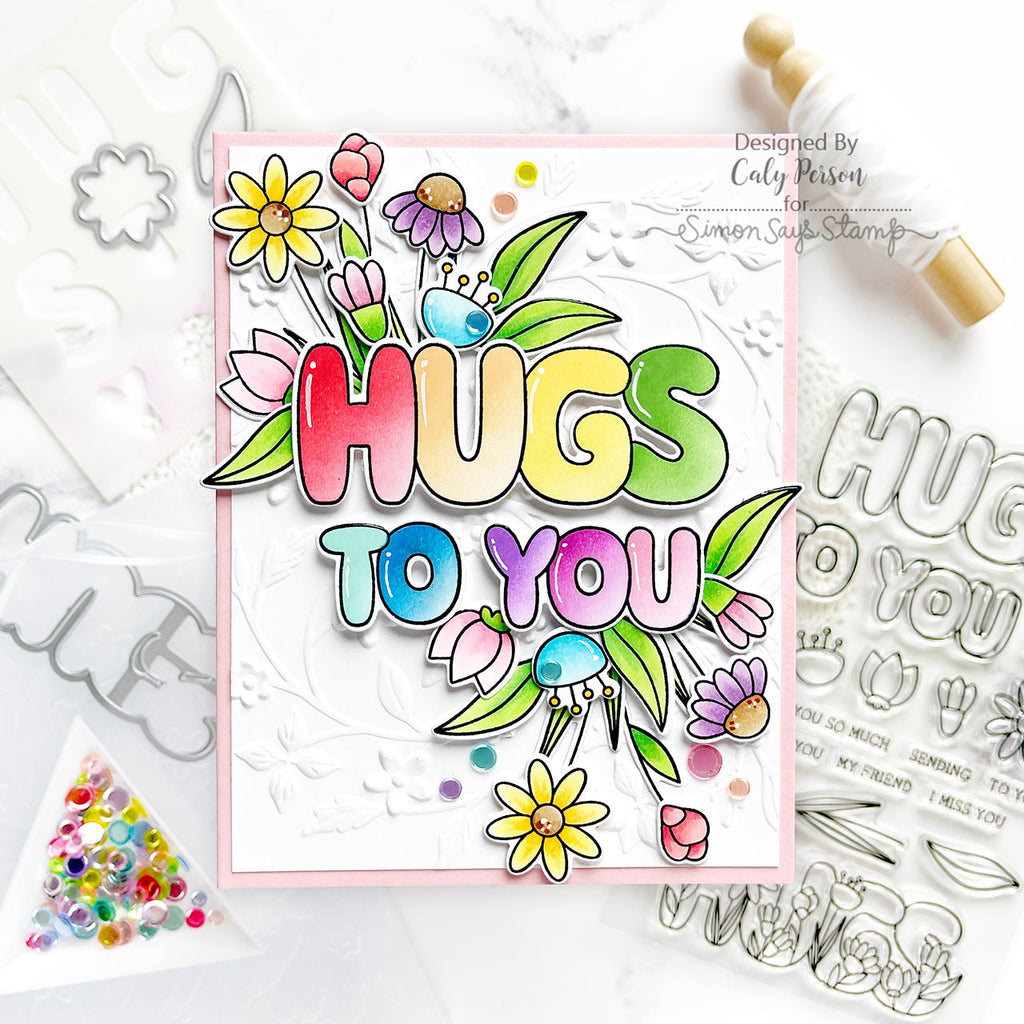 Simon Says Stamp Hugs to You Wafer Dies 1241sdc To Be Loved Hugs Card | color-code:ALT01