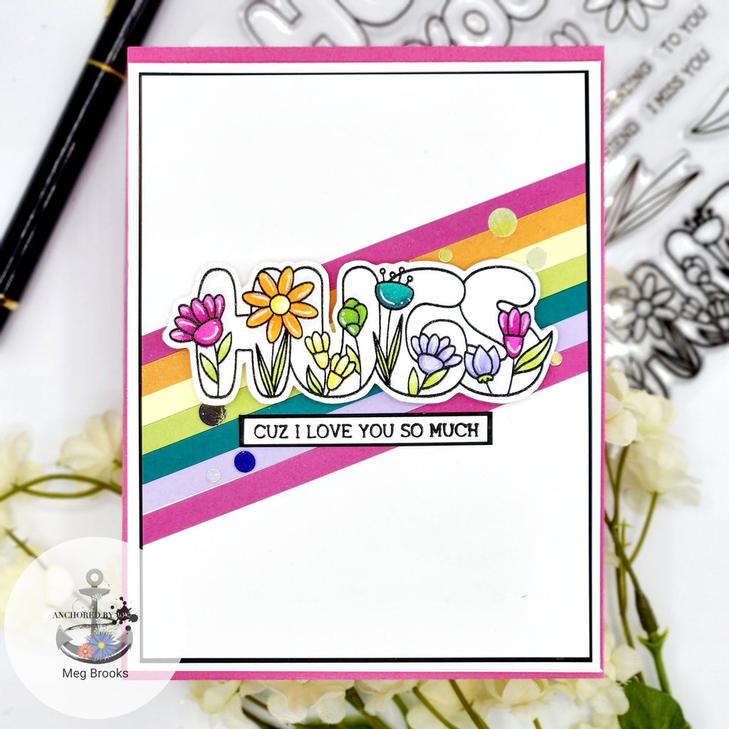 Simon Says Stamp Hugs to You Wafer Dies 1241sdc To Be Loved Hugs Card