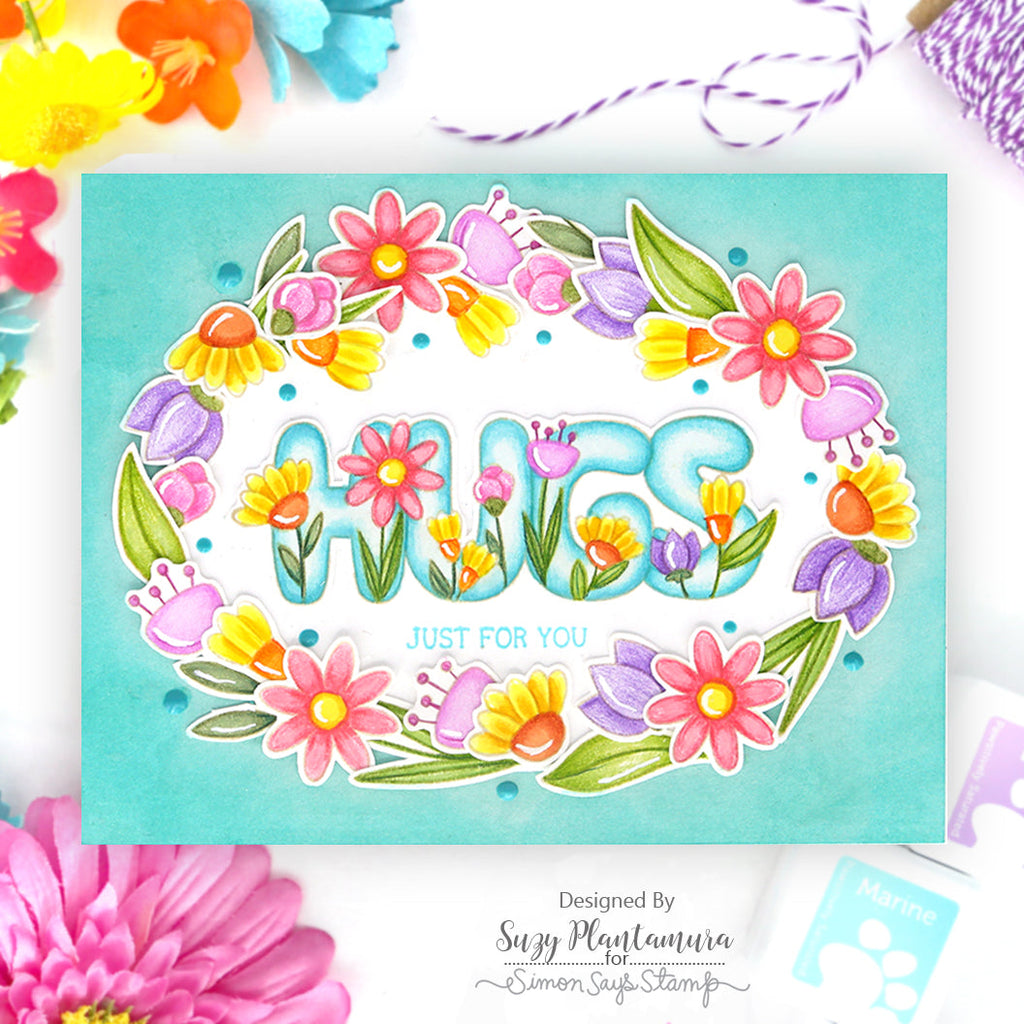 Simon Says Stamp Hugs to You Wafer Dies 1241sdc To Be Loved Hugs Card