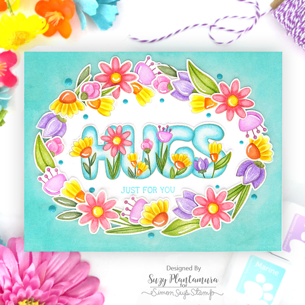 Simon Says Stamp Hugs to You Wafer Dies 1241sdc To Be Loved Hugs Card
