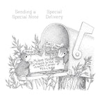 rsc-007 Spellbinders House Mouse Mouse Mail Cling Rubber Stamps