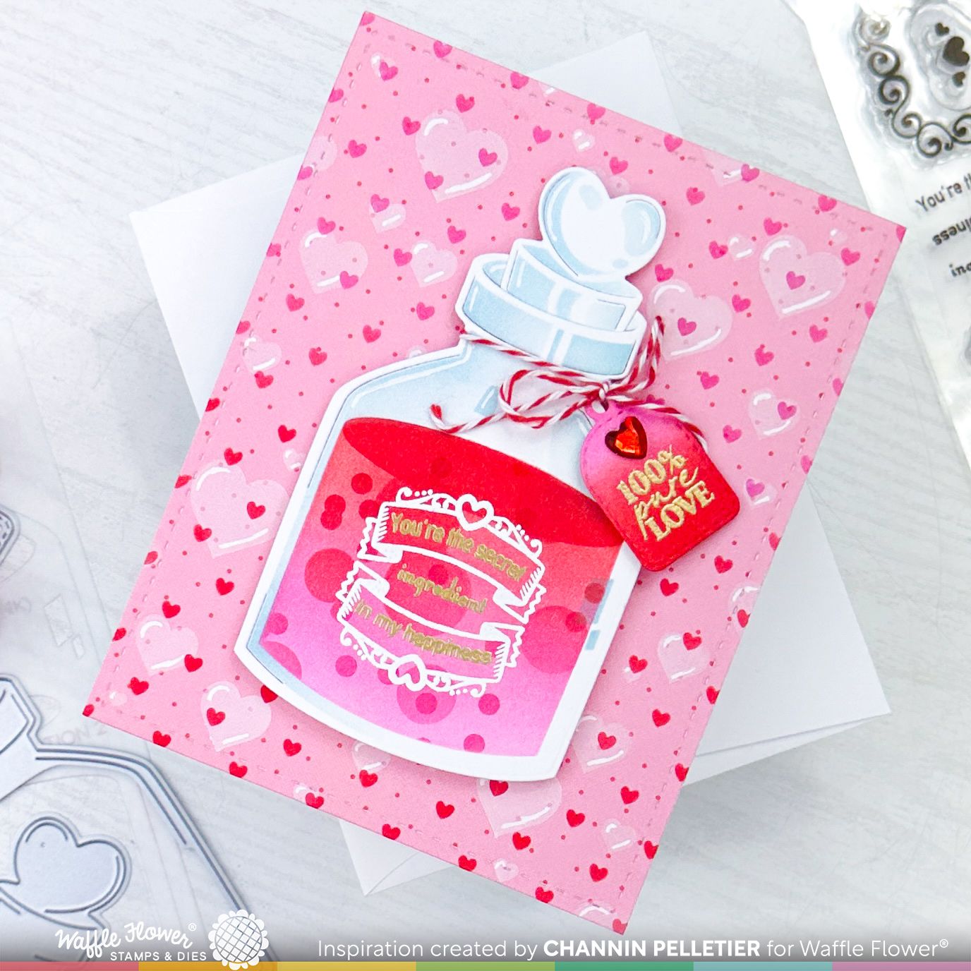 Waffle Flower Love Potion Clear Stamps 421591 love