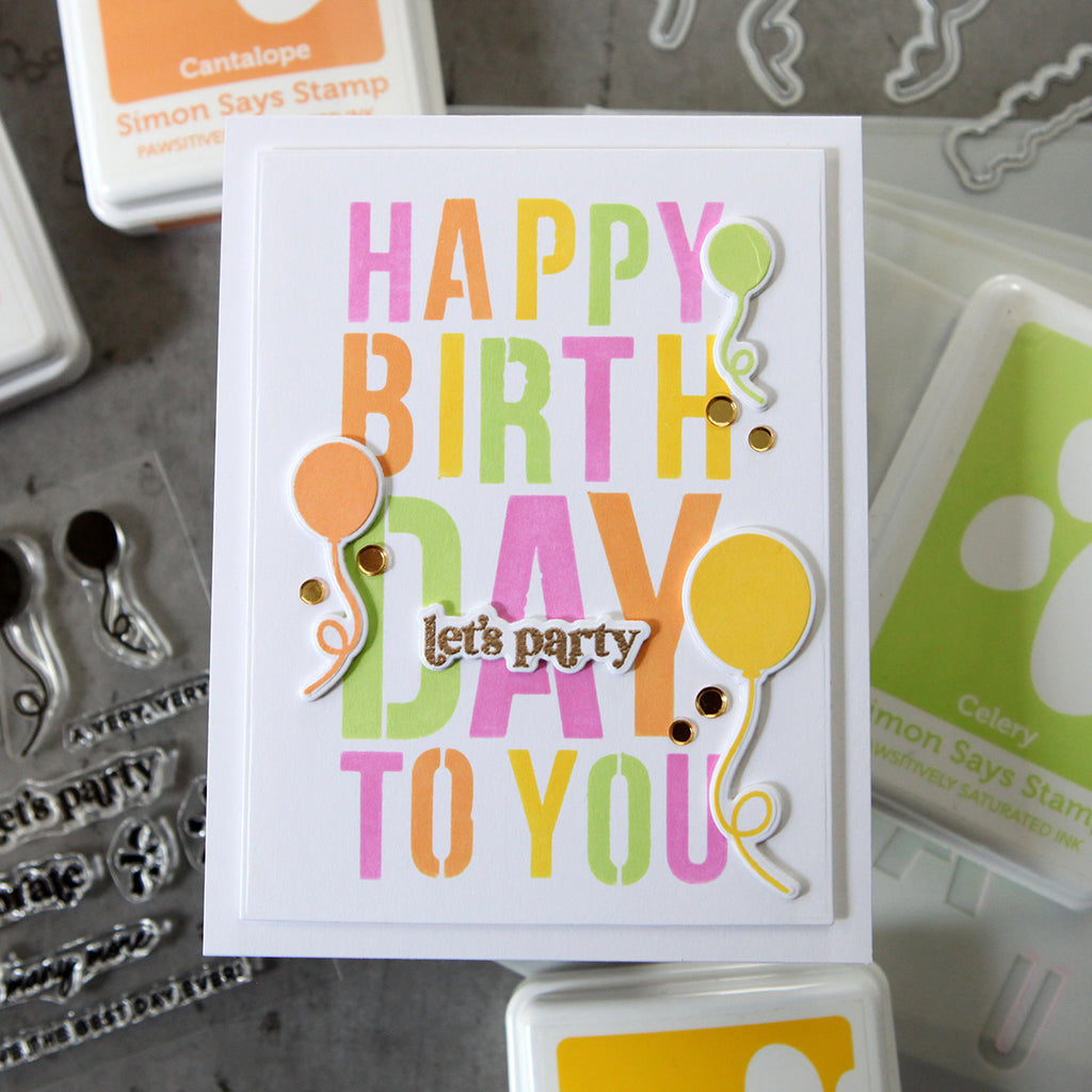 CZ Design Stencils Layering Birthday czt010 Out Of This World Birthday Card | color-code:ALT01