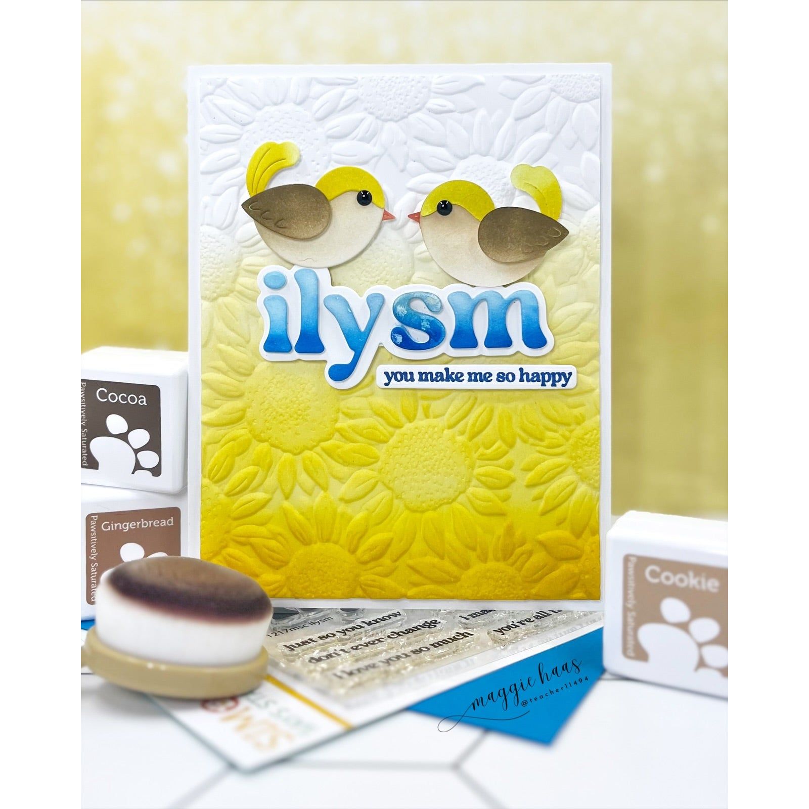 Simon Says Stamps and Dies ILYSM set1030il Happy Camper ILYSM Card