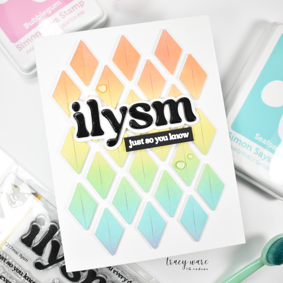 Simon Says Stamp ILYSM Wafer Dies 1318mdc Happy Camper ILYSM Card | color-code:ALT11