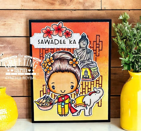The Greeting Farm Anya in Thailand Clear Stamps Sawadee Ka | color-code:ALT01