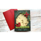 Waffle Flower Folk Art Bird Dies 421450 happy holidays | color-code:ALT01