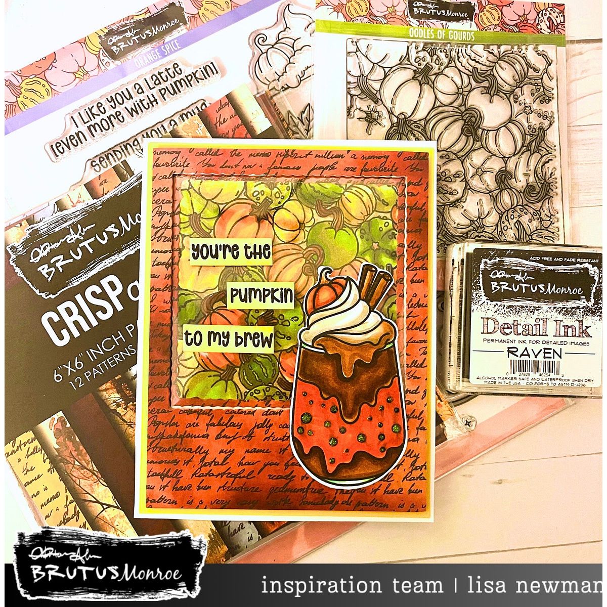 Brutus Monroe A Latte Love Clear Stamps bru6562