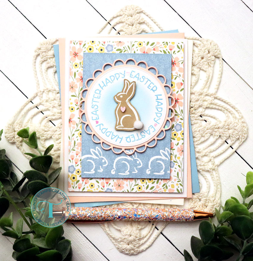 Trinity Stamps BRUSHSTROKE BUNNIES Clear Stamps tps-226 Sweet Easter Card | color-code:ALT02