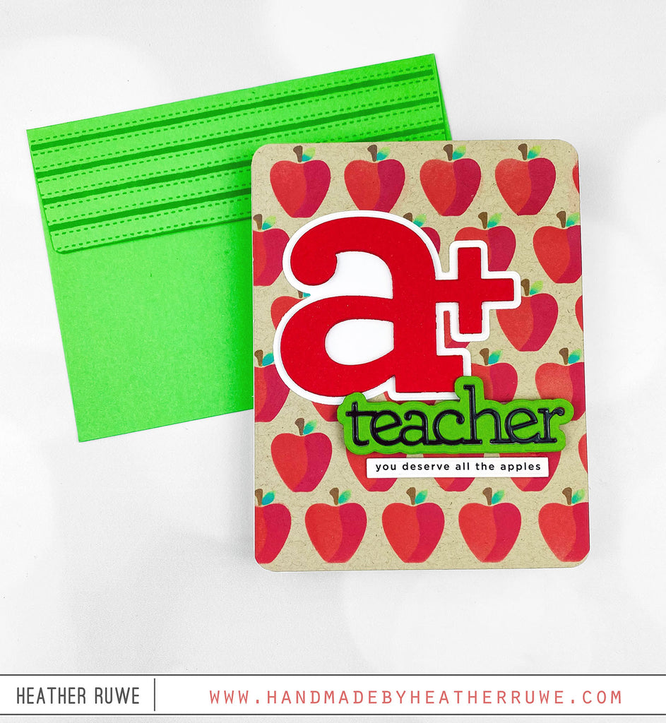 CZ Designs Sentiment Strips Teacher czg051 Just A Note Teacher Card | color-code:ALT01