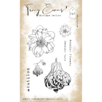 Tracy Evans Boutique Designs Abutilon A6 Clear Stamps te007