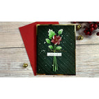 ses-055 Spellbinders Peppermint Stripes Embossing Folder pretty flower | color-code:ALT02