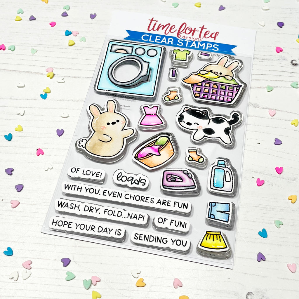 Time For Tea Designs Loads of Love Clear Stamps