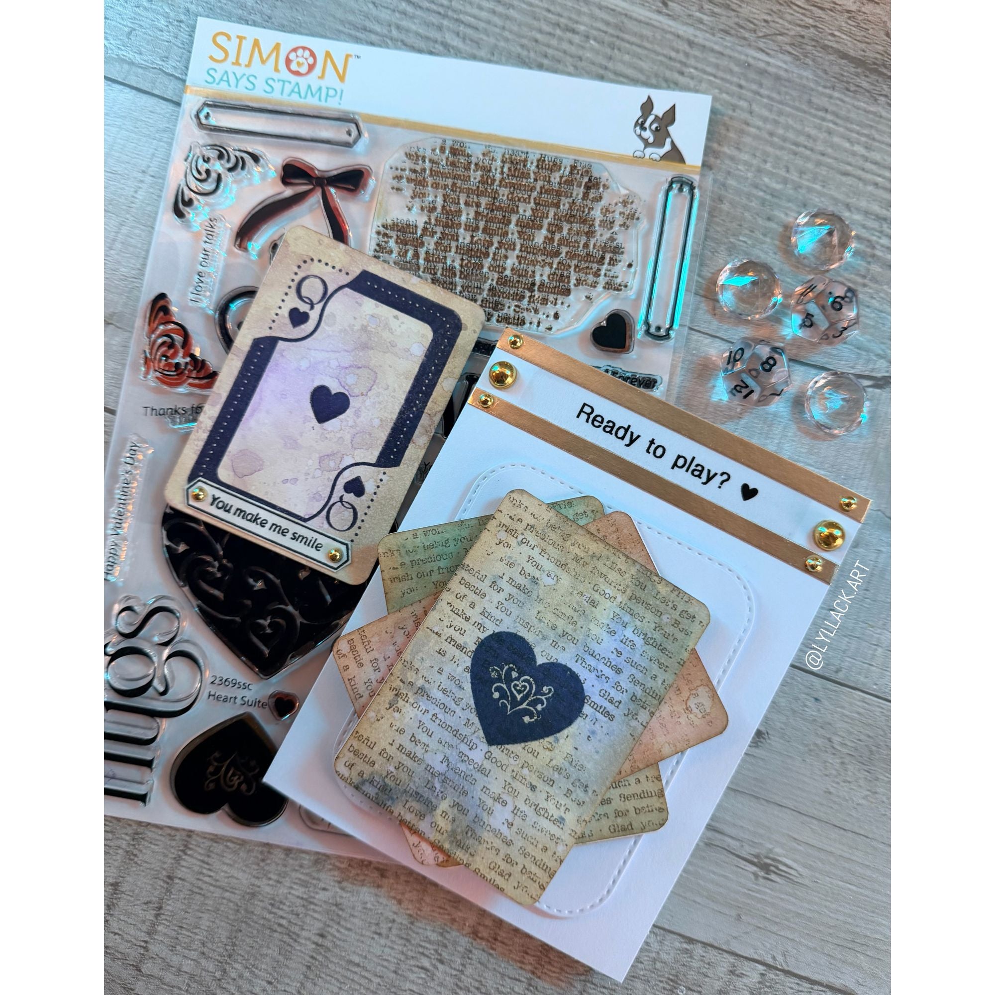 Simon Says Stamp Clear Stamps Heart Suite 2369ssc Heart to Heart