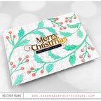 Tim Holtz Distress Frosty Mint Mica Stain Ranger Christmas Sparkle Card | color-code:ALT01
