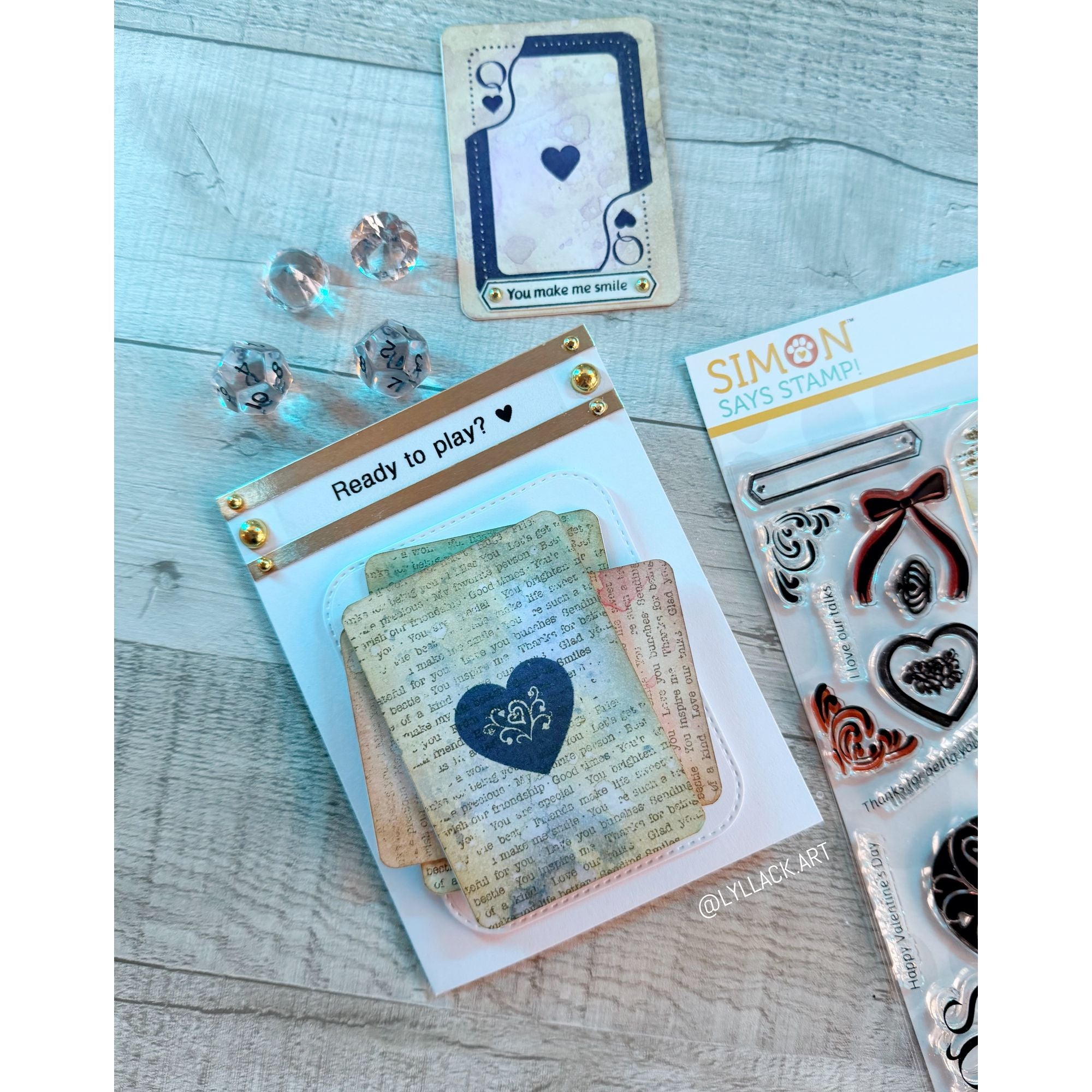 Simon Says Stamp Clear Stamps Heart Suite 2369ssc Heart to Heart