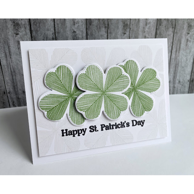 Simon Says Stamp Sketched Clovers Wafer Dies 1263mdc To Be Loved St. Patrick's Day Card | color-code:ALT02