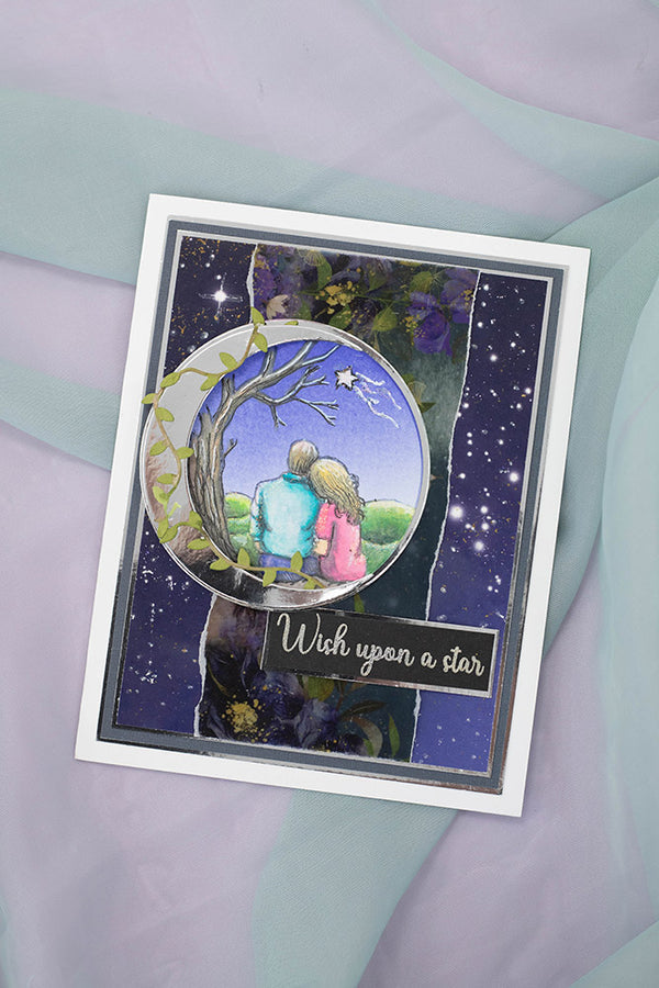 Crafter's Companion Crescent Moon Metal Die sd-bl-md-crmo Wish Upon A Star Card