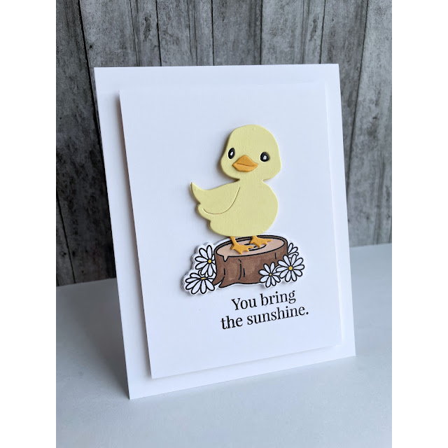 Simon Says Stamp Darling Duckling Wafer Dies s1023 Rain or Shine Friend Card | color-code:ALT07