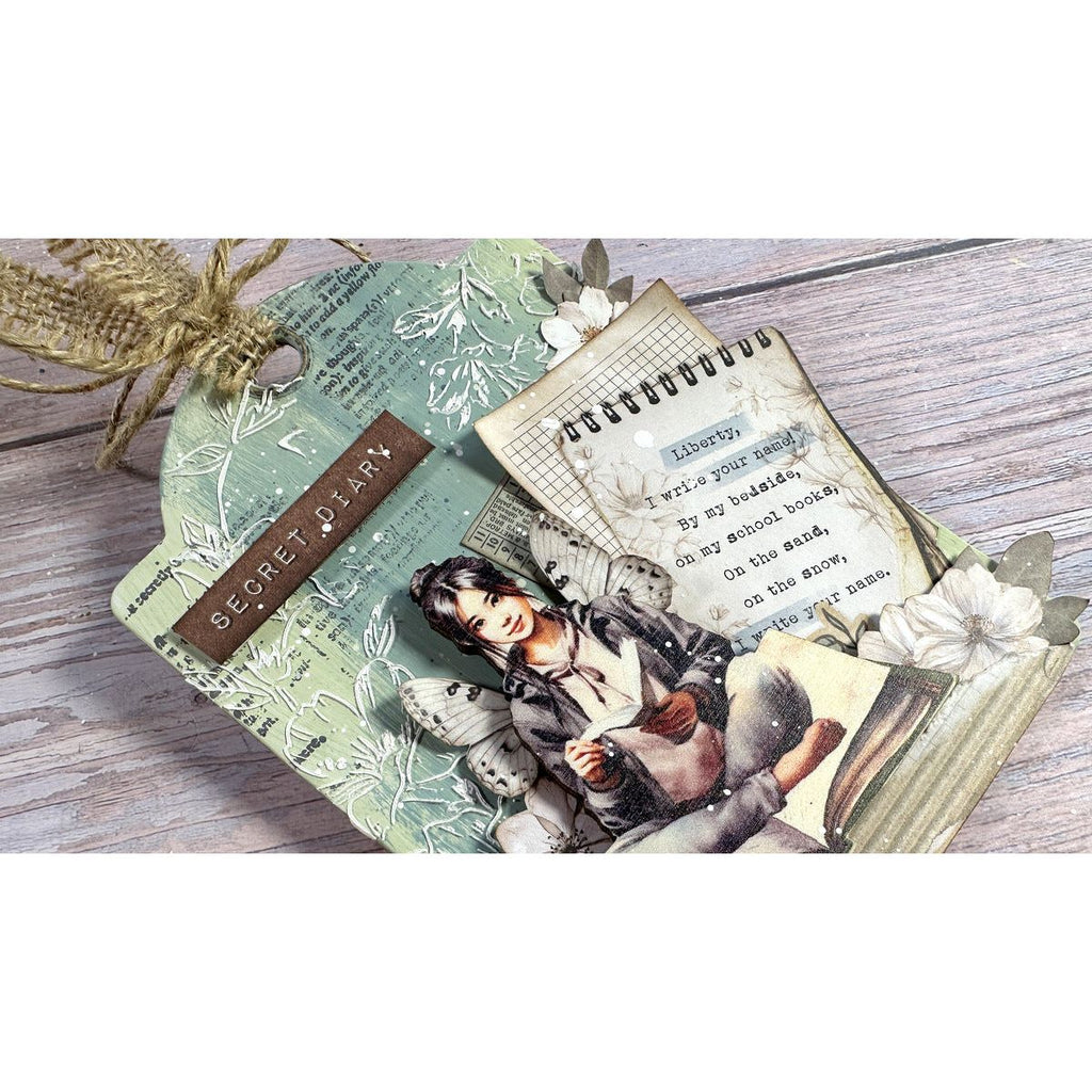 Stamperia Create Happiness Secret Diary 12x12 Paper sbbl152 | color-code:ALT01