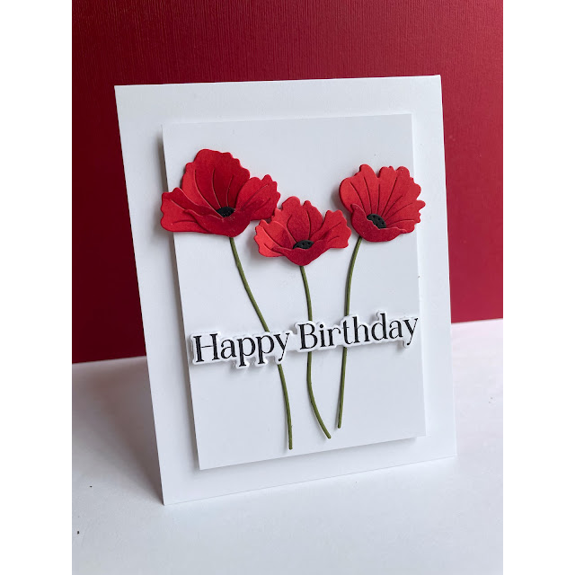 Simon Says Stamp Pretty Poppies Wafer Dies s998 Rain or Shine Birthday Card | color-code:ALT10