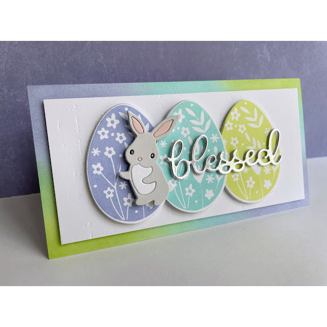 Simon Says Stamp Cuddly Bunny Wafer Dies s1000 Rain or Shine Easter Card | color-code:ALT05