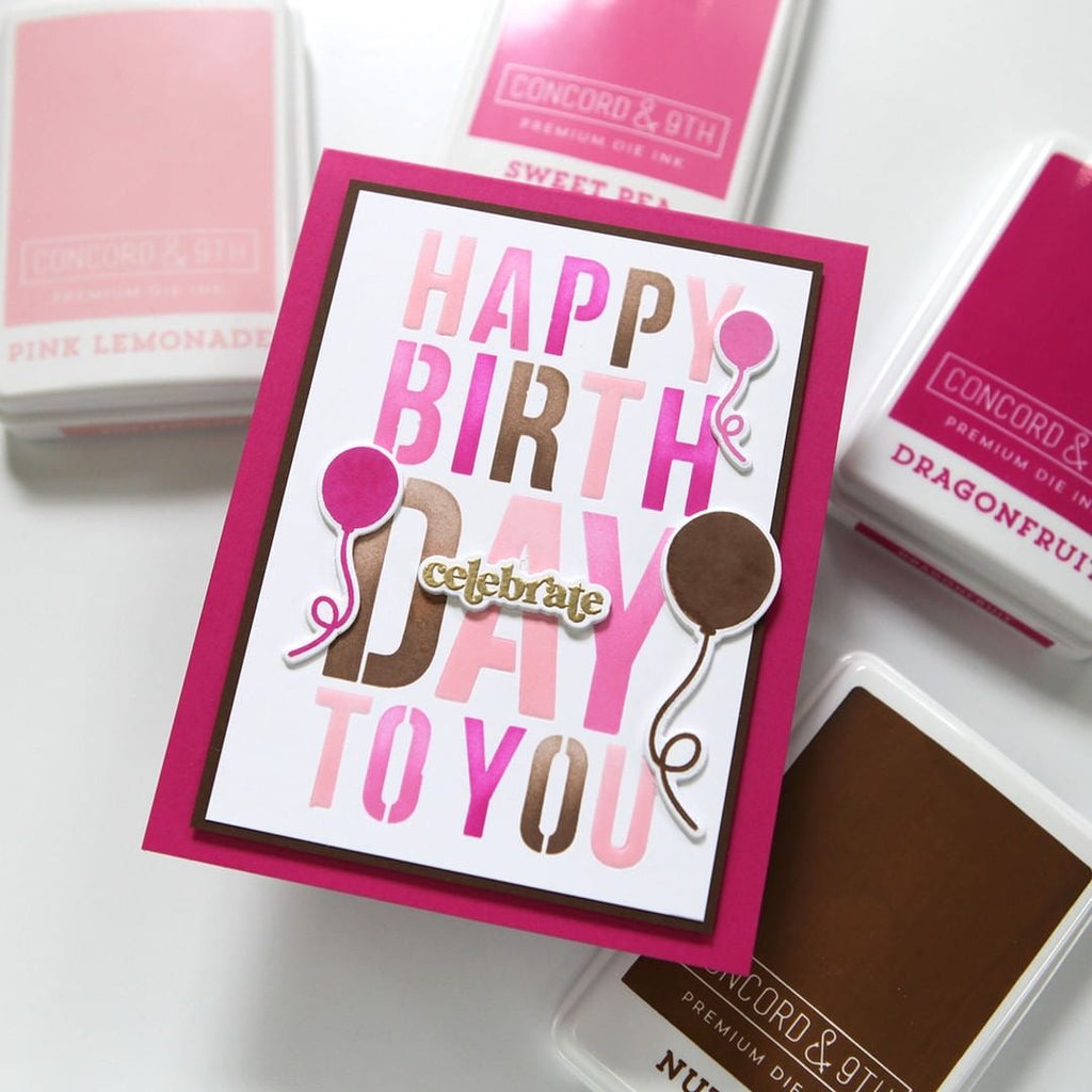 CZ Design Stencils Layering Birthday czt010 Out Of This World