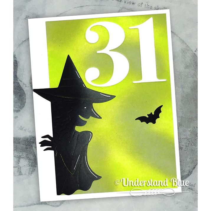 Hero Arts Fancy Cuts Dies Peeking Witch df146 31