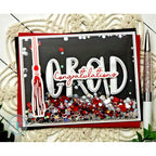 Trinity Stamps ROCK CANDY CONFETTI Embellishment Box 868741 Congratulations Grad Shaker Card | color-code:ALT03