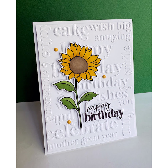 Simon Says Stamps and Dies Sunflower Dance set1054sd STAMPtember Birthday Card | color-code:ALT01