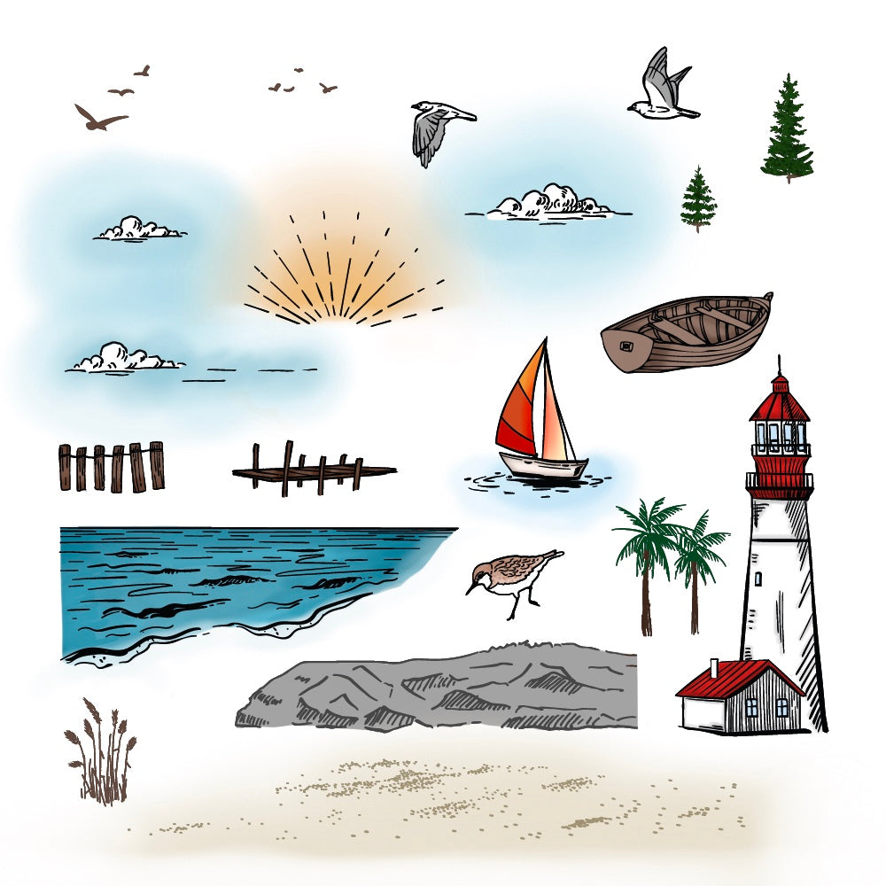 Honey Bee Light The Way Clear Stamps hbst-601