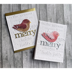 Simon Says Stamp Flourish Bird Wafer Dies s1089 DieCember Christmas Cards | color-code:ALT04