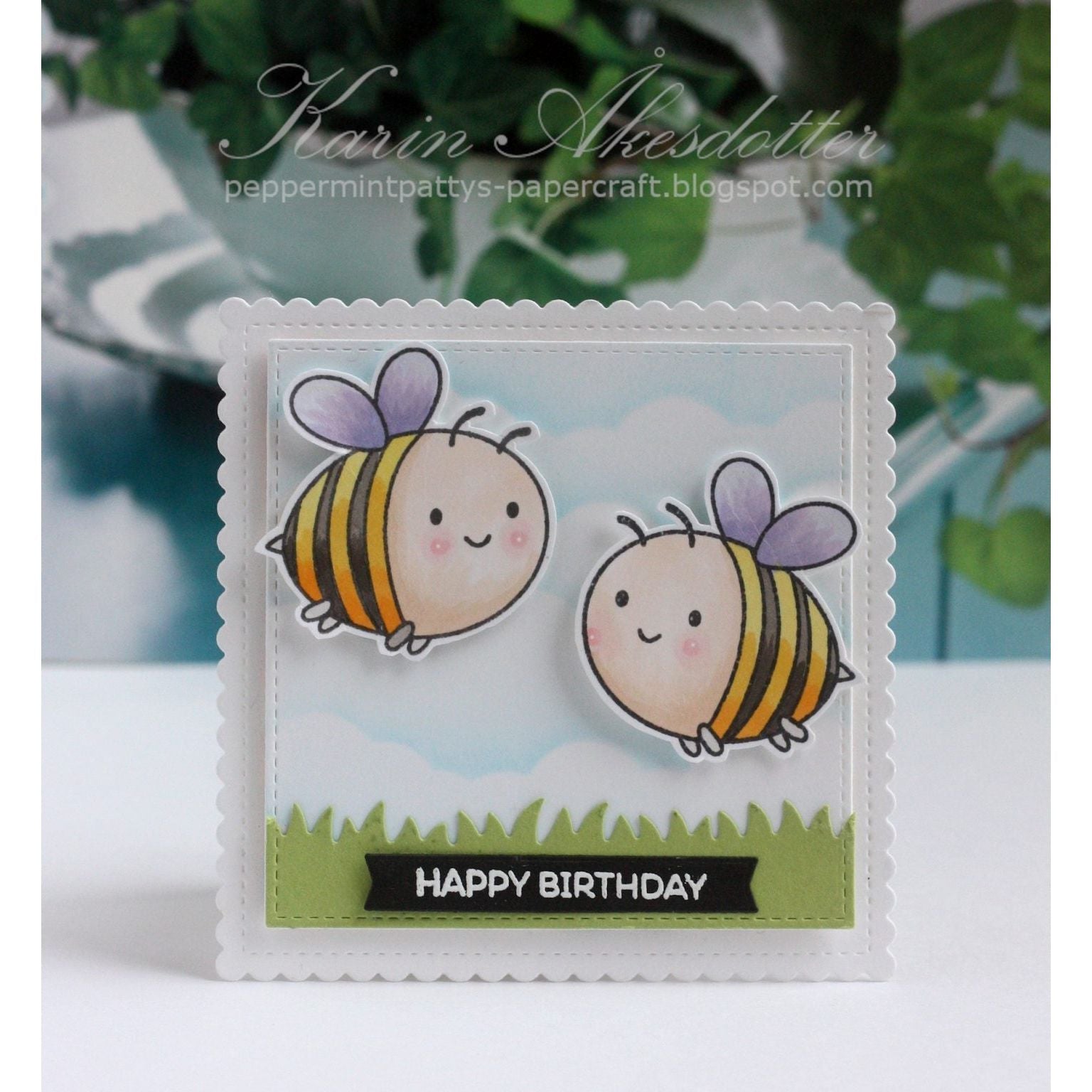 Honey Bee BABEES Clear Stamp Set hbst-427 Happy Birthday Bee Card | color-code:ALT03