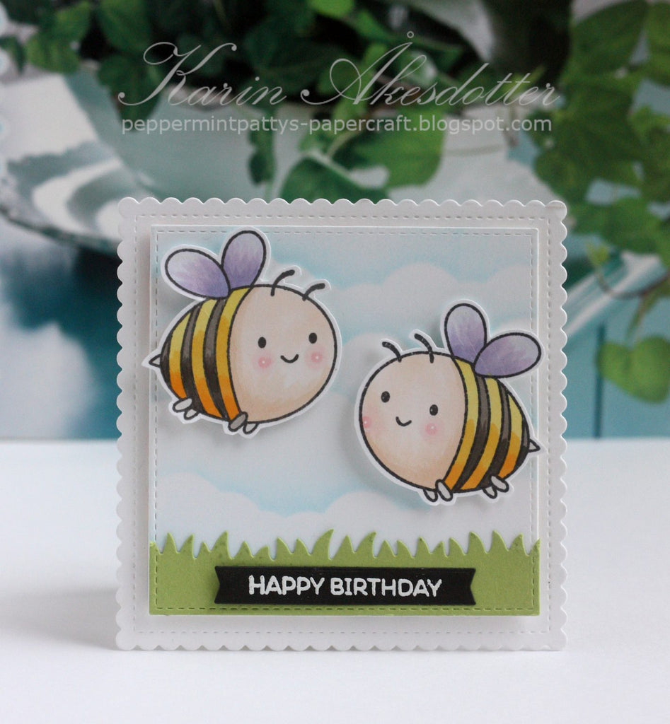 Honey Bee BABEES Clear Stamp Set hbst-427 Happy Birthday Bee Card | color-code:ALT03