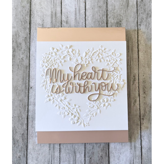 Simon Says Stamp Embossing Folder Heart Wreath sf602 Heart to Heart Sympathy Card | color-code:ALT03