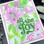 PinkFresh Studio BLOSSOM Glitter Drops pf102es All The Joy Card | color-code:ALT02