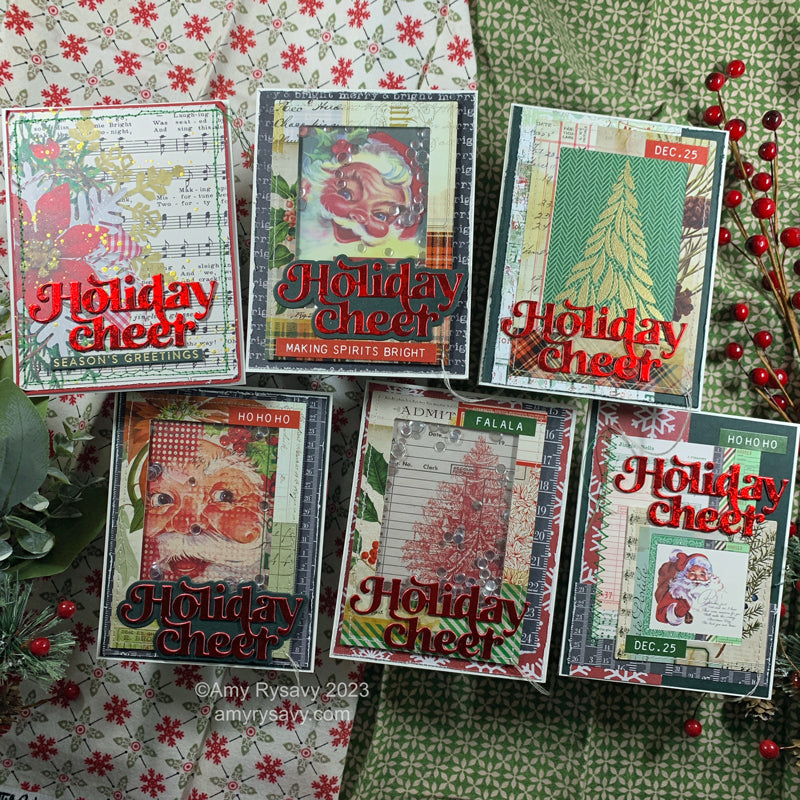 Simple Stories Vintage Dear Santa 6 x 8 Paper Pad 20819 Holiday Cheer Cards | color-code:ALT02
