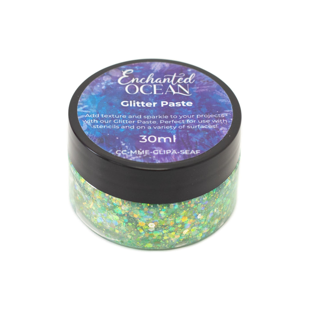 Crafter's Companion Enchanted Ocean Glitter Paste s-eo-glipa in closed jar