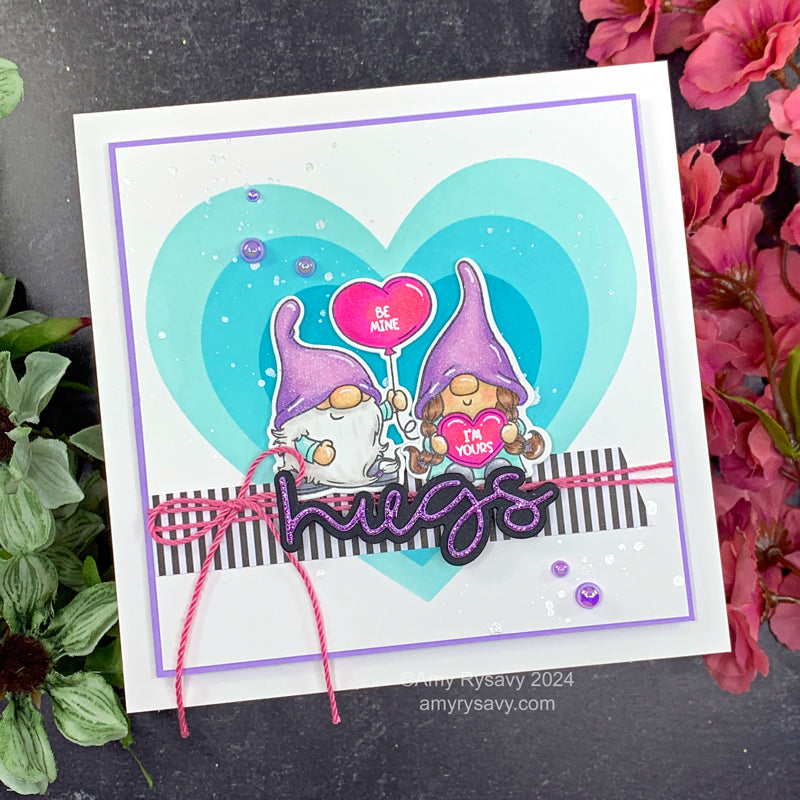 Trinity Stamps Blending Buddy Ink Brush tst-016 Gnome Hugs Valentine Card | color-code:ALT01