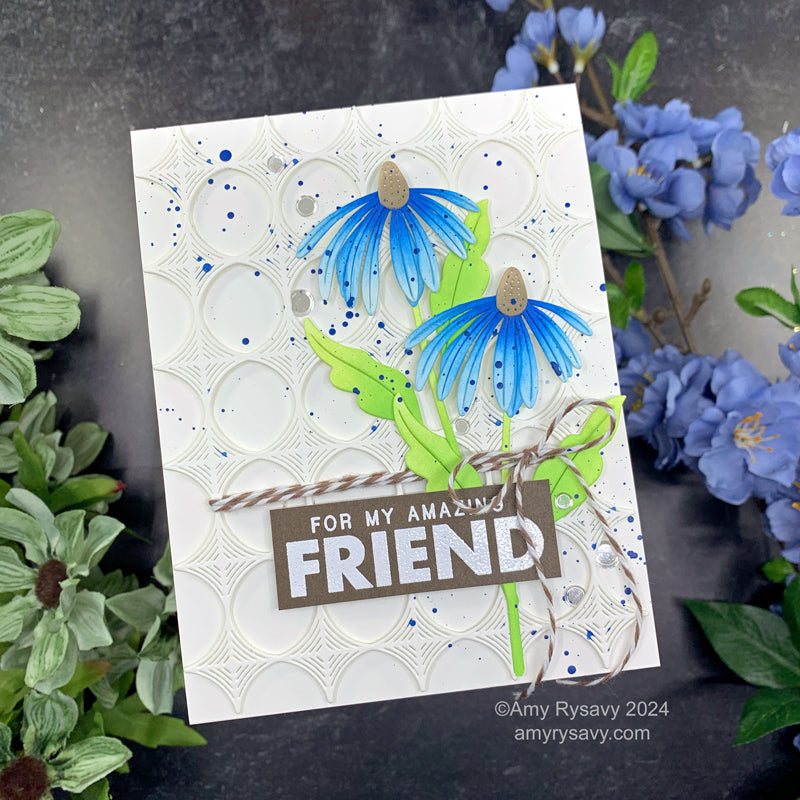 Tim Holtz Flip Top Distress Paint Blueprint Sketch Ranger TDF50599 Ink Blended Flowers | color-code:ALT02