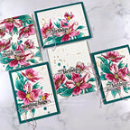 Tim Holtz Flip Top Distress Paint Picked Raspberry Ranger TDF53163 Birthday Bouquet Card | color-code:ALT02