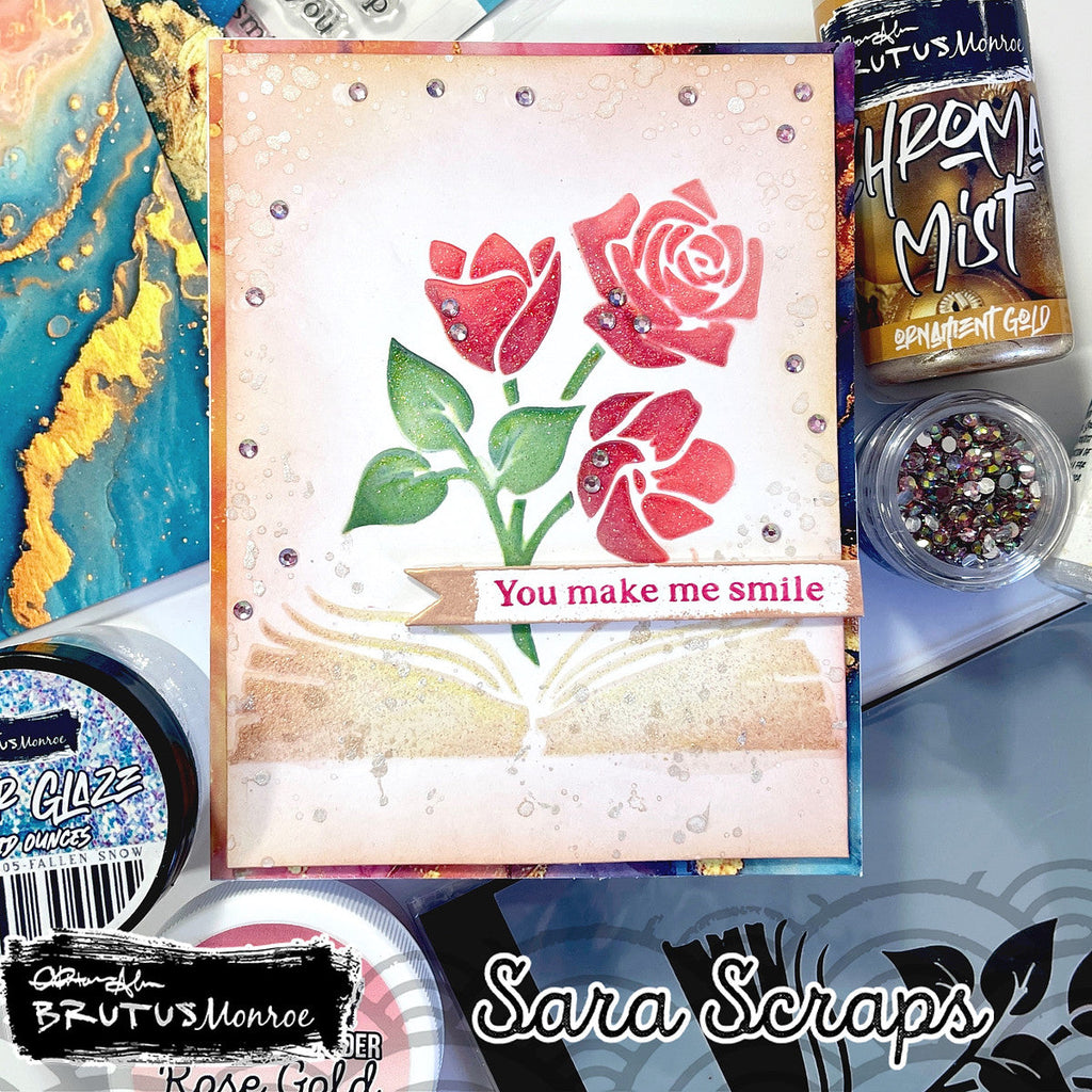 Brutus Monroe Enchanting Stories Stencil bru7441 smile